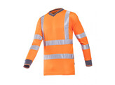 PS Bresso 3890 signalisatie T-shirt lange mow oranje maat S