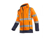 PS Softshell Fuller 9933 SGNL fleecejas Oranje/Marine maat S