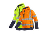 PS Softshell Fuller 9933 SGNL fleecejas Oranje/Marine maat M