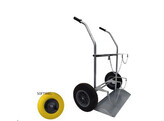 Dubbele flessenwagen zuurstof   propaan 46 5 kg